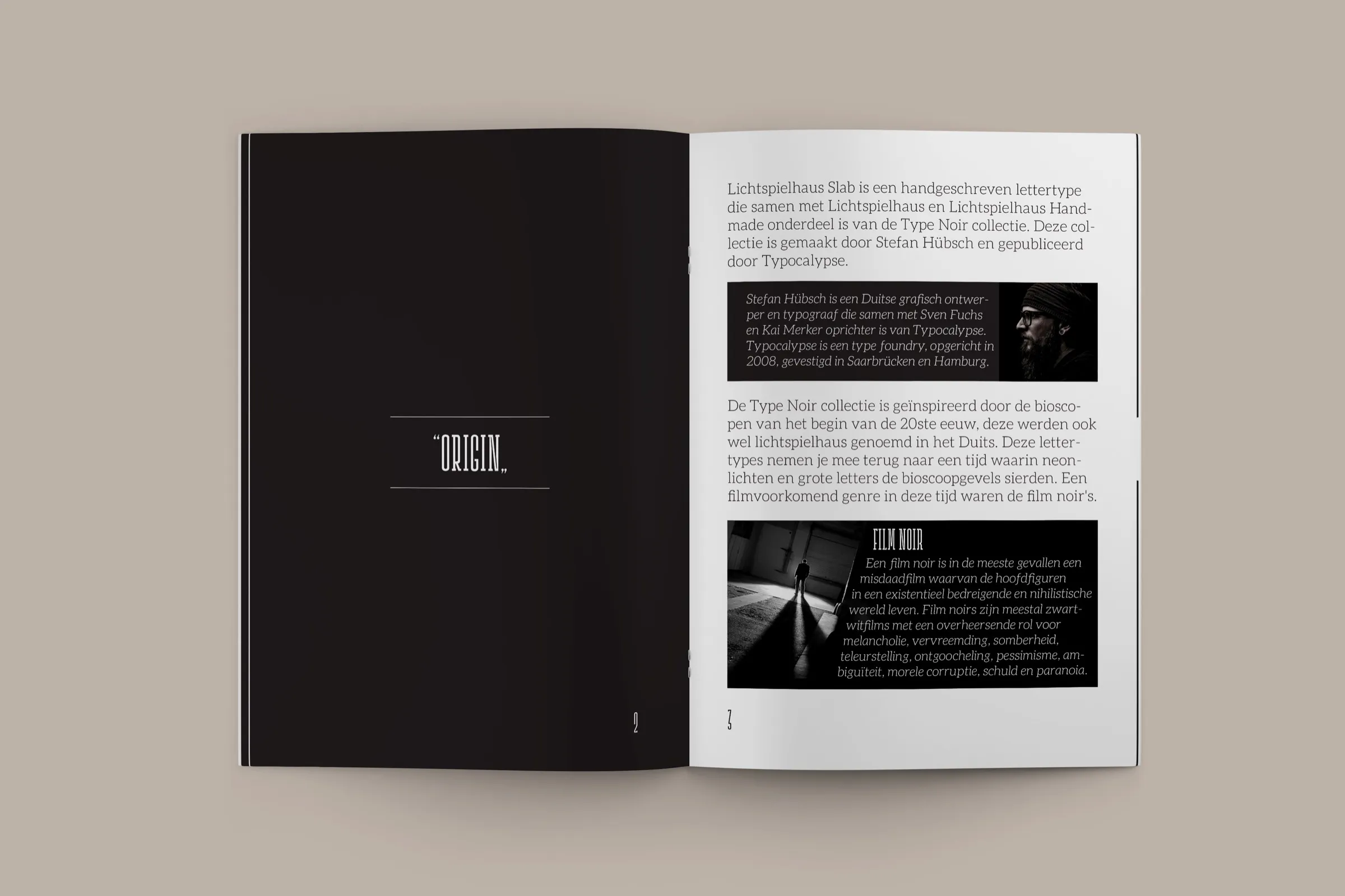 Booklet spread.