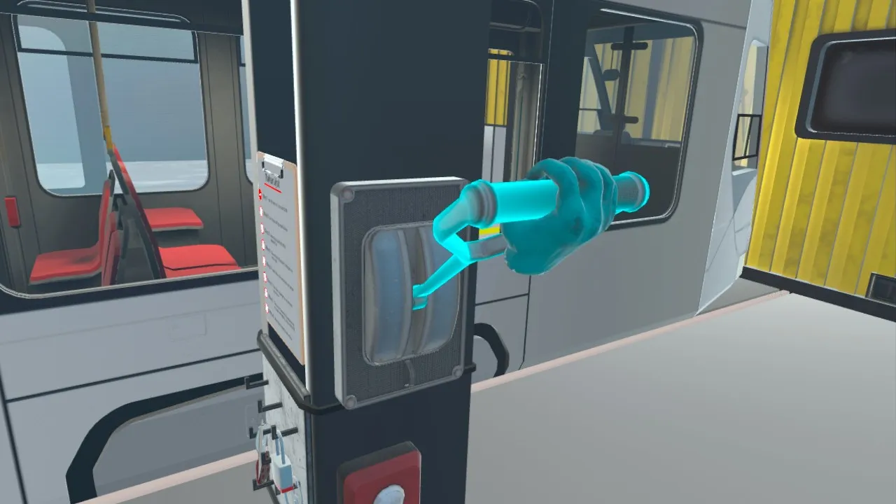A step in the procedure with the interactive part highlighted.